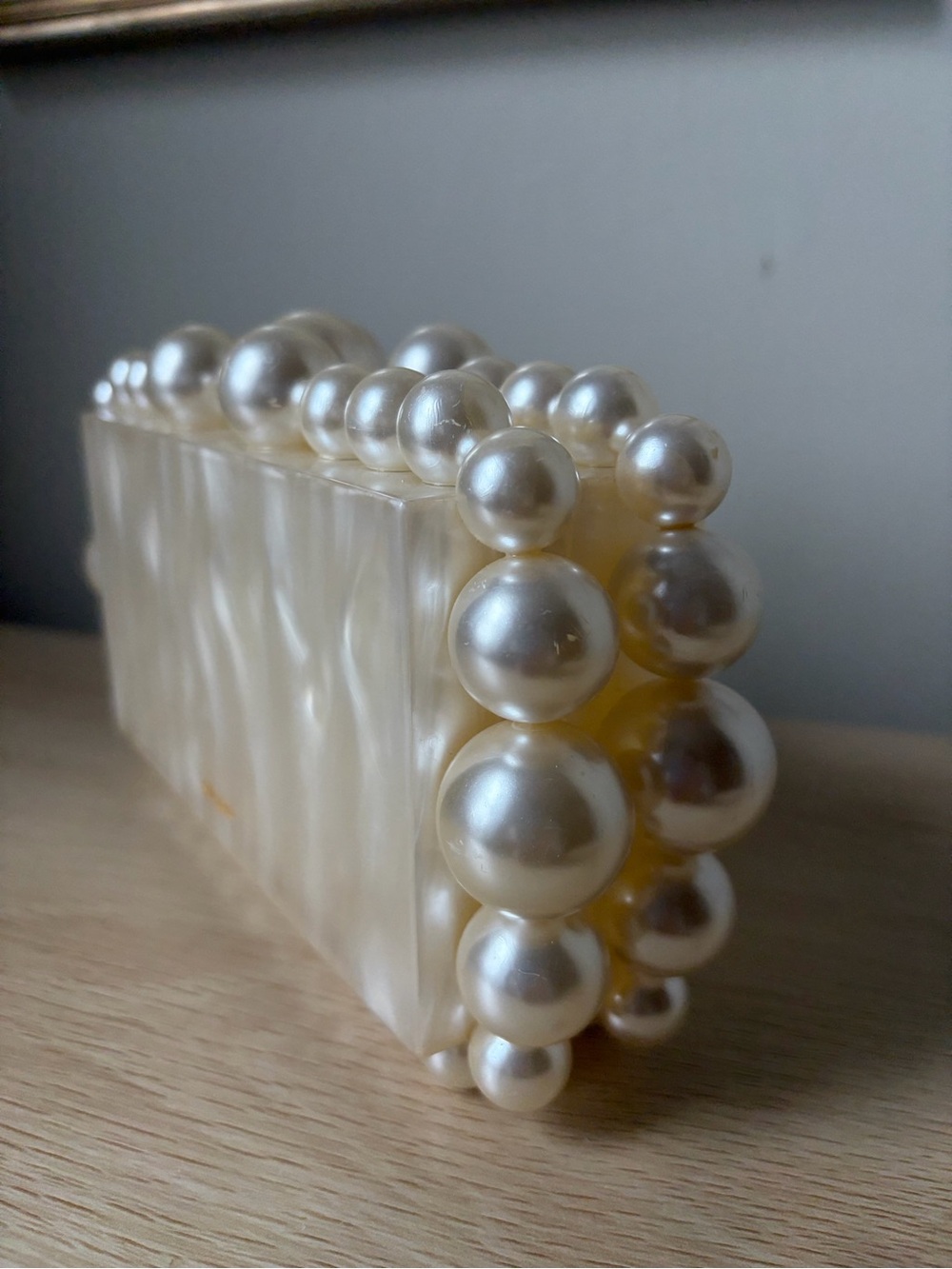 Cult Gaia Eos Box Clutch in Pearl - Picture 7 of 16